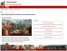 Tablet Screenshot of castlegames.co